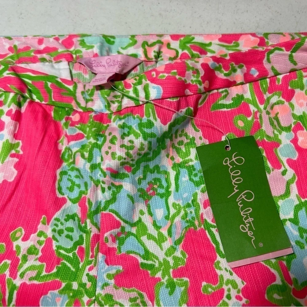 New Lilly Pulitzer Womens Adie Shorts 10 Flamingo Pink Southern Charm Cotton - Picture 3 of 7